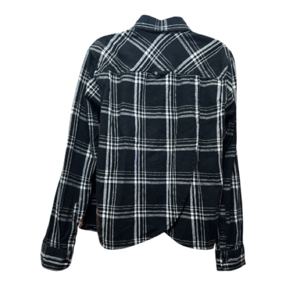 DULUTH TRADING CO Ladies Free Swinging Flannel with Split Tail Size L - Picture 5 of 11